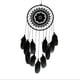 thumbnail image 5 of LADIGASU Cordón de Plumas para Colgar Adorno Decorativo Regalo Negro Rebajas Hoy Liquidación 1Pc Encaje Atrapasueños Negro, 5 of 5