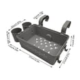 thumbnail image 2 of Pool Side Storage Basket with Cup Holder, Above Ground Pool Accessories Swimming Pool Hanging Storage Baskets Large Capacity Durable Pool Organizers for Towels, 2 of 8
