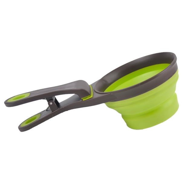 Cuchara Con Abrazadera, Cuchara Multifuncional Para Comida De Mascotas, Bolsa De Comida, Abrazadera, Cucharón De Silicona Plegable Suave Para Comida De Mascotas Con Mango De Abrazadera Para Mascotas matsuzay PT001657-02