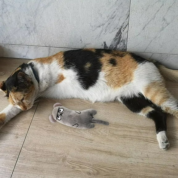 Interactive Cat Toy with Sound and Motion for Playful Pet Tail Teaser for Indoor Cats Durable Paper Pet Toy