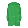 thumbnail image 5 of Womens Crewneck Sweatshirt Oversized MIUOWANP Womens Oversized Crewneck Sweatshirt Printed Long Sleeve Tunic Tops S Green, 5 of 5