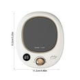 thumbnail image 3 of Intelligent Constant Warmth Coat Cushion USB Automatic Heating Cushion Base Feel Insulation Warming Cushion Not Picky Cups Large Screen Display, 3 of 6