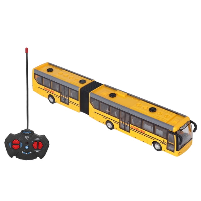 Bus de control remoto, gire a la derecha rc bus de autobuses escolar desarrollar la imaginacia de Vuelva hacia atrás para el juego en casa