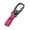 Rose Red, variant on Mightlink Keychain High Strength Stainless No Deformation Electroplated Anti-lost Faux Leather Buckle Anti-break Car Key Ring Bag Pendant