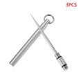 thumbnail image 1 of Xingzhi 3 Pieces Toothpick Metal Travel Toothpick Portable Fruit Fork Tooth Cleaning Accessory with Holder, 1 of 9