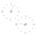 thumbnail image 3 of Reloj de Pared de Bricolaje, Adhesivo de Superficie de Espejo de Reloj de Pared de Bricolaje sin Marco Grande Moderno para decoración de habitación de Oficina en casa(Plata) Unbranded 3115200129311, 3 of 7