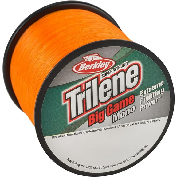 Berkley Trilene® Big Game™ Monofilament Fishing Line, Blaze Orange, 40 lb Test Strength, 370 yd
