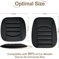 thumbnail image 2 of Memory Foam Car Seat Cushion with Breathable Fabric & Non-Slip Gel, Universal Fit for Car Truck Office Home 19.6x18x1.2 Black, 2 of 3