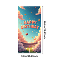 thumbnail image 3 of Football Themed Neon Style Happy Birthday Banner Background Decors Party Supplies Photography Props Birthday Party Backdrop, 3 of 8