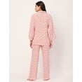 thumbnail image 4 of Moomaya Sleepwear, Printed Night Suit For Women, Rayon Loungewear Tunic With Pajamas, 4 of 9
