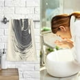 thumbnail image 7 of Yayeee 2 Pack Hand Towels for Bathroom 100% Cotton 16" x 28" Soft Absorbent Kitchen Towel, Beige Astronaut Space, 7 of 7