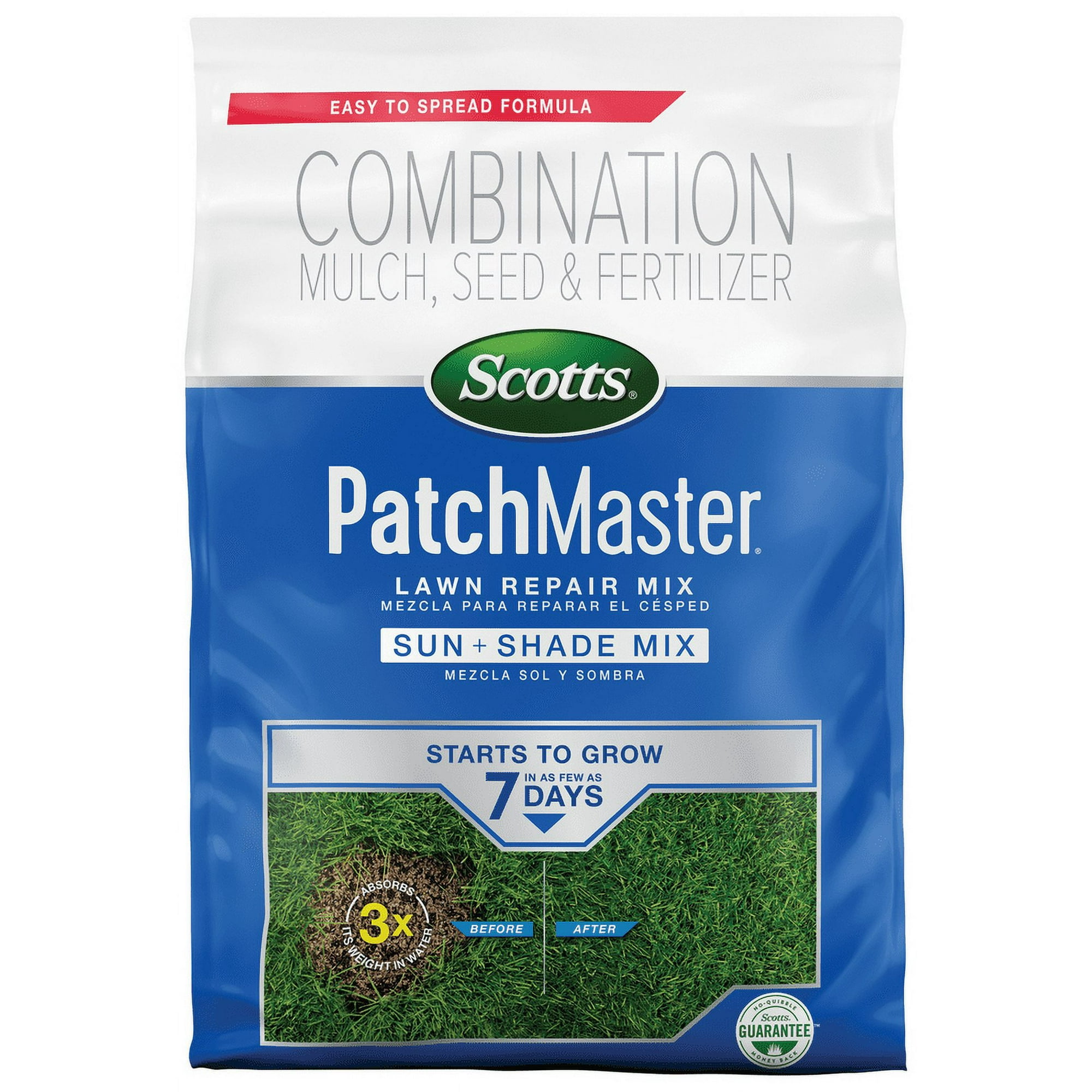 Scotts PatchMaster Lawn Repair Mix Sun + Shade Mix, 4.75 lbs.