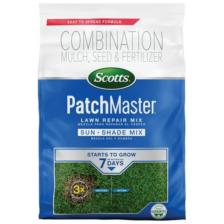 Scotts PatchMaster Lawn Repair Mix Sun + Shade Mix, 4.75 lbs.