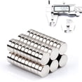 thumbnail image 1 of 60pack Tiny Cylinder Magnets, Refrigerator,Nail Cutter，Fridge, Office, Whiteboard, Durable Little Miniature Mini for Crafts, 1 of 8