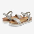 thumbnail image 2 of Sandalia DREAM PAIRS Sunna Plata con Tira en el Tobillo y Cuña 4.5 cm, 2 of 6