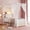White, variant on Seetech Twin Size Canopy Bed Frame with Drawer, Upholstered Storage Headboard with Charging Station and LED Light, Pink