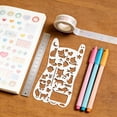 thumbnail image 5 of Journaling Ruler For Scrapbooking Planning Notebook With Geometric Shapes Stencils And Functional Design For Arts And Craft Projects, 5 of 5