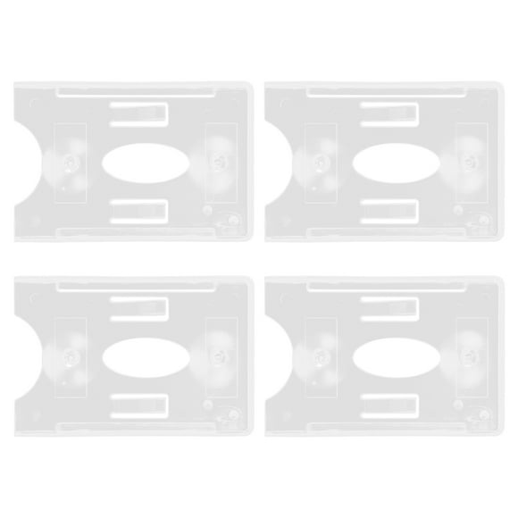 4pcs Clear Badge Holders for Car Plastic ID Badge Holder Car Windshield Parking Ticket Holders Auto Interior Accessories