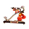 thumbnail image 3 of Estatua De Calabaza China Feng Shui Gloria Centro De Mesa Coleccionable Rojo, 3 of 9