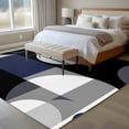 thumbnail image 4 of 5'x8' Area Rugs, Navy Blue Black Geometric Indoor Outdoor Area Rug for Living Room Bedroom, Contemporary Abstract Art Washable Bathroom Rugs Kitchen Floor Carpet Mats Home Decor Aesthetic, 4 of 8