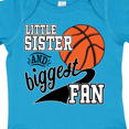 thumbnail image 4 of Inktastic Little Sister and Biggest Fan Basketball Player Girls Baby Bodysuit, 4 of 5