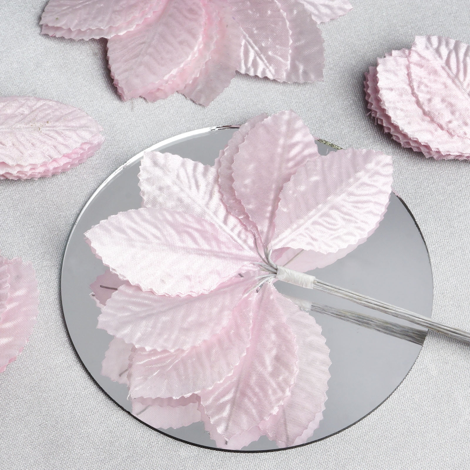 BalsaCircle 144 Silk Craft Leaves Mini Flowers for DIY Wedding Party