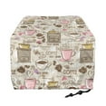thumbnail image 2 of HELLHERO Coffee Theme Print 4 Slice Toaster Covers for Kitchen Counter, Universal Size Oven Dust Cover with Drawstring, Washable Bread Maker Protector, 2 of 8