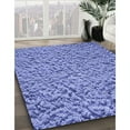 thumbnail image 3 of Ahgly Company Machine Washable Indoor Round Transitional Day Sky Blue Area Rugs, 6' Round, 3 of 7