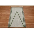 thumbnail image 3 of Casavani Block Printed Boho Cotton Hallway Runner Rug Green Farmhouse Kitchen Runner Rug 2.6x8 feet, 3 of 6