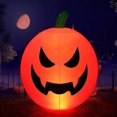 thumbnail image 1 of Inflables de Halloween, decoraciones de Halloween de 24 pulgadas, calabaza inflable con batería incorporada, 1 of 5