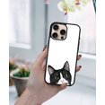 thumbnail image 5 of WIRESTER Shockproof Soft Rubber Cover Case for Apple iPhone 16 Pro Max 6.9" 2024, Animal Black White Tuxedo Cat, 5 of 5