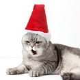 thumbnail image 5 of Christmas Pet Hat Santa Claus Red Cute Cat Dog Costume Accessory Holiday Outfit, 5 of 10