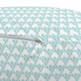 thumbnail image 3 of Mint Pouf Cover with Zipper, Doodle Abstract Style Little Soft Toned Bubbles Pastel Contemporary Graphic, Soft Decorative Fabric Unstuffed Case, 30" W X 17.3" L, Seafoam and White, by Ambesonne, 3 of 5