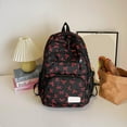 thumbnail image 6 of Pink Bow Backpack, Bow Backpack,Coquette Bow Daypack Cute Kawaii Rucksack With Built In Organizer Red, 6 of 6