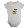 thumbnail image 2 of iDzn Home Grown Funny Rompers For Babies, Newborn Baby Unisex Bodysuits, Infant Jumpsuits, Toddler 0-24 Months Kids One-Piece Oufits, 2 of 5