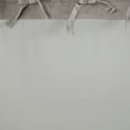 thumbnail image 4 of Home Essence Tiler Solid Taupe Tie-Top Faux Linen Single Window Panel Curtain, 40” X 84”, 4 of 6