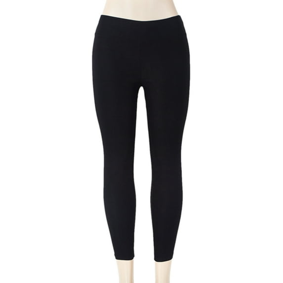 FANNYC Girls Leggings High Waist Pilates Yoga Pants Women Sports Tights Casual Sportswear Tummy Control Sweatpants Activewear For Gym Workout Running Bike Black