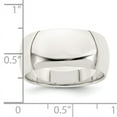 thumbnail image 2 of 925 Sterling Silver 9mm Half-Round Band Ring Size 11.5, 2 of 7