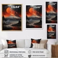 thumbnail image 4 of Designart "Volcanic Fury Under Moonlight" Volcano Floater Framed Canvas Prints, 4 of 5