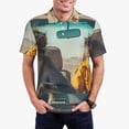 thumbnail image 1 of Balery Desert Monkeys Drive Camisa Polo de Hombre con Estampado, de Manga Corta y Tejido Medio, Camisa Tipo Golf Polo-3X-Large, 1 of 6
