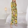 thumbnail image 3 of Disketp Ensemble de Pyjama Ethnique Africain à Manches Longues pour Femmes - TG, 3 of 7