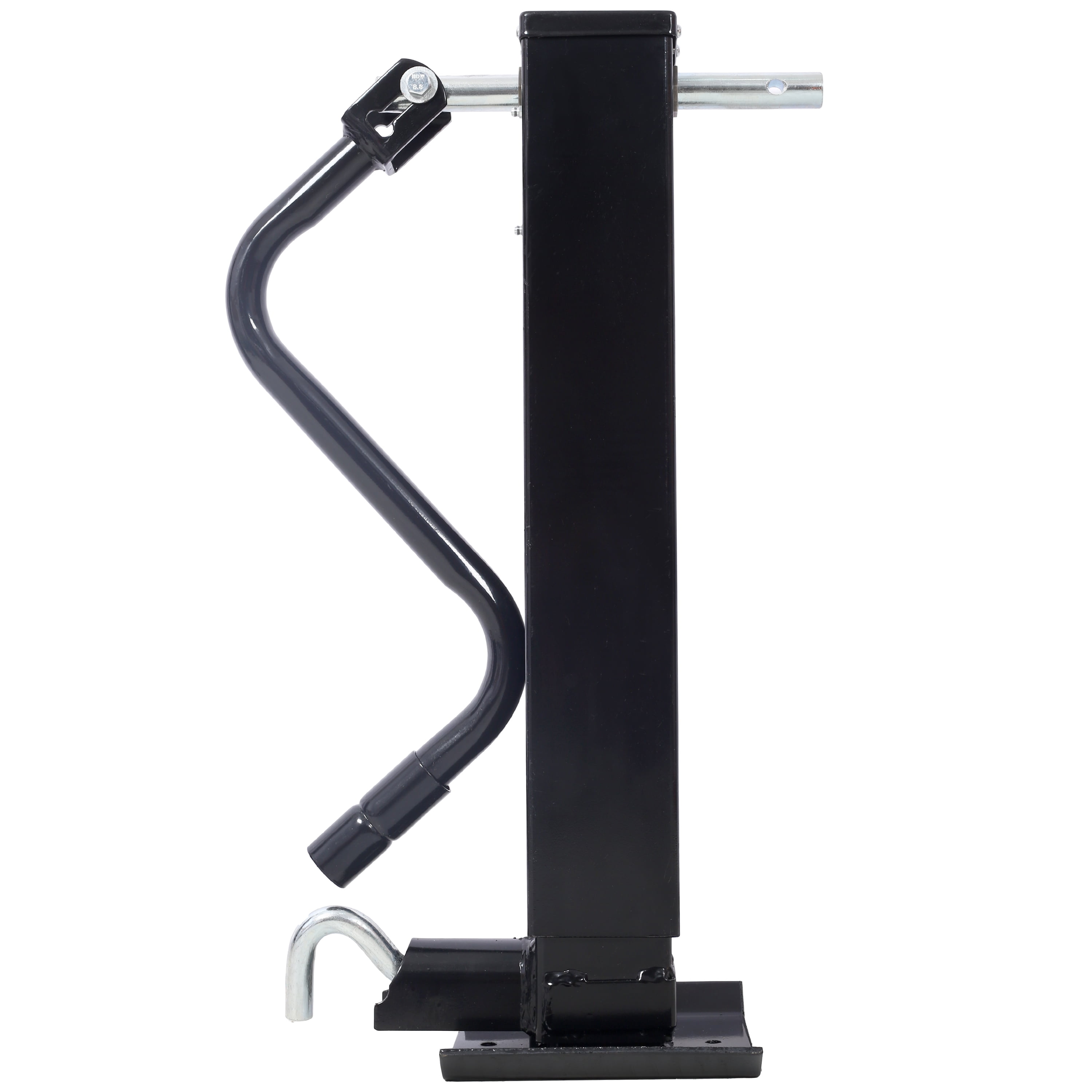 Acpouw Weld On Trailer Jack, 12,000 lbs. Capacity, Sidewind Crank, No Mount Square Jack Tube,26 Inch Travel, Heavy-Duty Square Tube