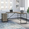 thumbnail image 2 of Bush Furniture Refinery 50W L Shaped Industrial Desk with 3 Drawer Mobile File Cabinet, 2 of 9