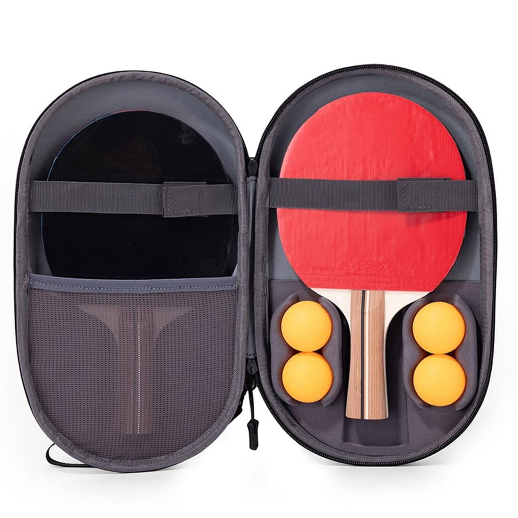 Yihuala Protective Table Tennis Rackets Bag With 2 Paddles 4 Balls Capacity Compact Carry Handle For Athletes