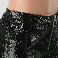 thumbnail image 7 of Lindreshi Shorts for Women Clearance Women's Summer High Waist Casual Shorts High Elastic Sequin Beaded Hot Pants Shorts, 7 of 7