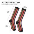 thumbnail image 2 of Lsque Mexican Serape Blanket Stripes Pattern Sport Compression Socks for Men & Women 15-20 mmHg Knee High Nurse Pregnant Running Medical and Travel Athletic, 2 of 6