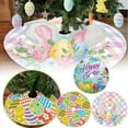 thumbnail image 4 of Sale Countdown! Easter Cute Bunny Egg Spring Tree Skirt Spring Festive Atmosphere Easter Family Gathering Easter Party Tree Skirt (90Cm) Event Party Practical Home Decor 35.4", 4 of 4