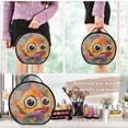 thumbnail image 5 of BZSMCE Makeup Bag Large Travel Cosmetic Bag with Adjustable Dividers Fashion Sad Gills Printed, 5 of 7