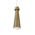 thumbnail image 6 of Wac Lighting Pd-72912 Future 4" Wide Led Mini Pendant - Brass, 6 of 7