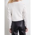 thumbnail image 5 of Women'S 2025 Spring Autumn Winter Short Cardigan Sweater Top Long Sleeve V-Neck Cardigan Jacket Casual Knitwear White S, 5 of 9